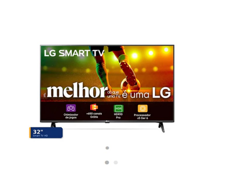 Smart TV LG HD de 32 polegadas LR60 2024 - 32LR600BPSA
