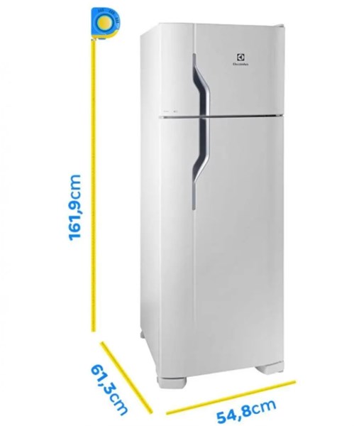 Geladeira Electrolux Cycle Defrost 260L Super Freezer Duplex Branca (DC35A) 220v