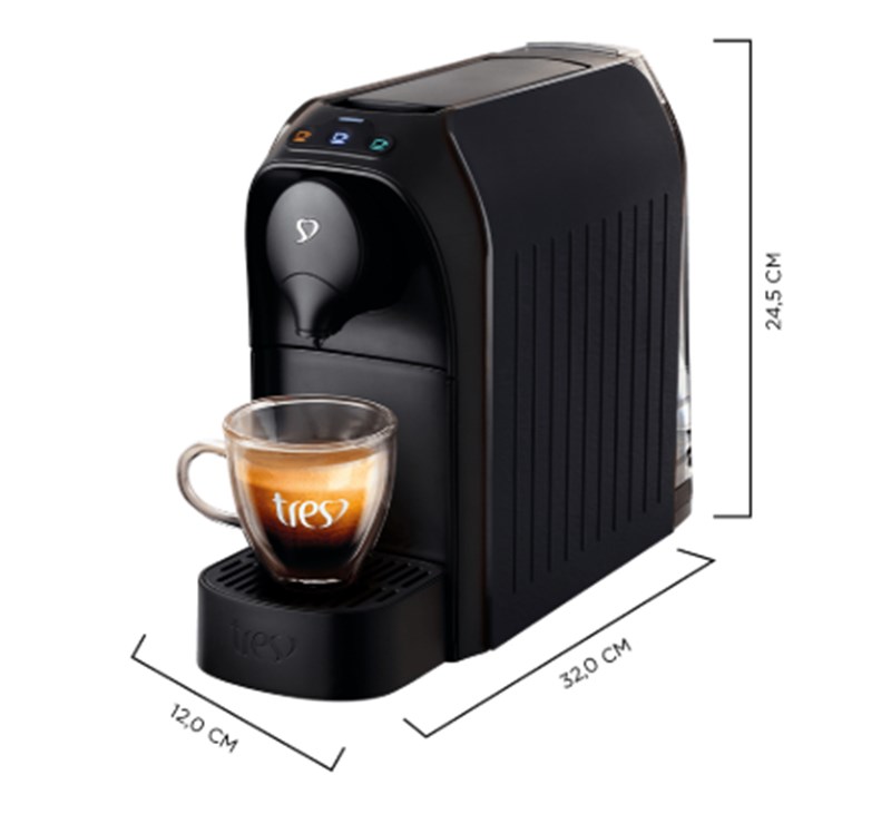 Cafeteira Espresso Passione Automática - 127V - Preta - TRES 3 Corações - Passione