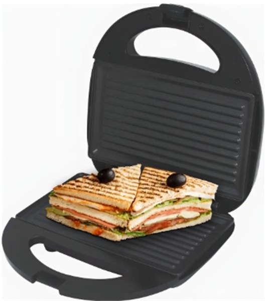 Sanduicheira Fast Grill  Preta 750W - Antiaderente 110V - BAK