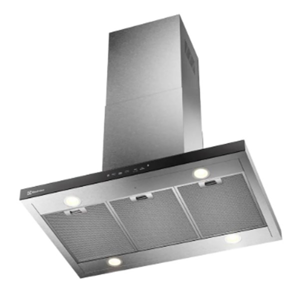 Coifa de Ilha Electrolux 90cm Inox Experience com Inteligência Artificial e Alto Poder Sucção CE9IF 127v