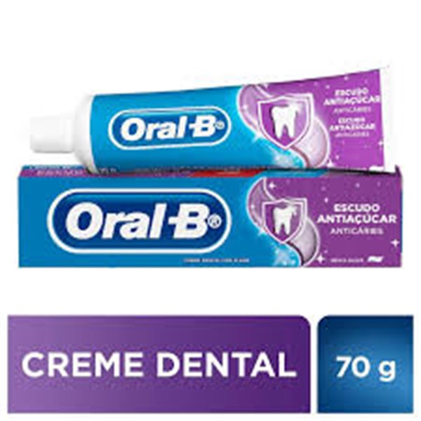 CREME DENTAL ORAL B ESCUDO ANTIACUCAR 70G