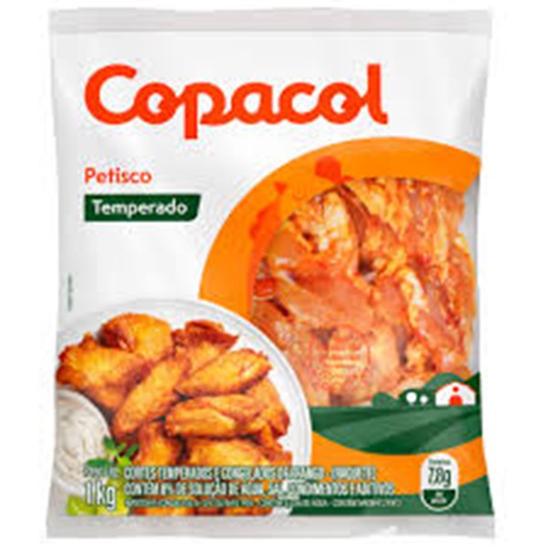 PETISCO FRANGO TEMPERADO CONGELADO 1KG COPACOL