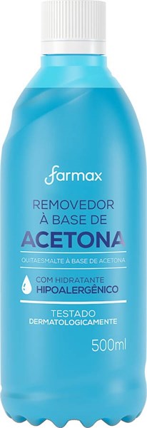 REMOVEDOR DE ESMALTES ACETONA FARMAX 500ML