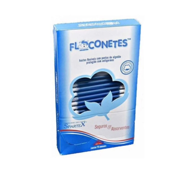 HASTES FLEXÍVEIS SPARTEX FLOCONETES 75 UNIDADES