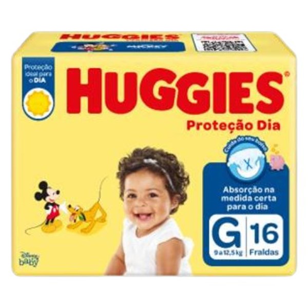 FRALDA HUGGIES PROT DIA JUMBINHO G 16 UNIDADES