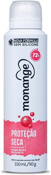 DESODORANTE AEROSOL MONANGE FEMININO PROTEÇÃO SECA 150ML