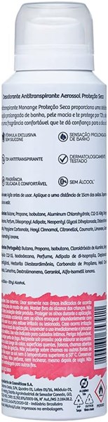 DESODORANTE AEROSOL MONANGE FEMININO PROTEÇÃO SECA 150ML