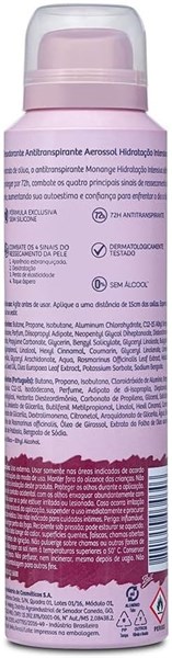 DESODORANTE AEROSOL MONANGE HIDRATAÇÃO INTENSIVA 150ML