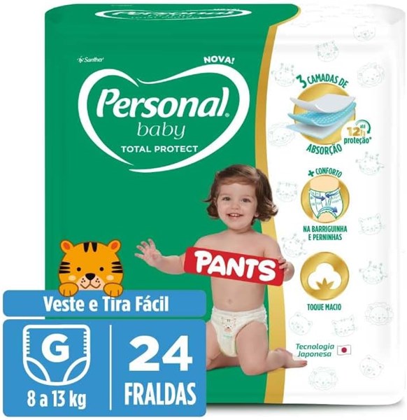 FRALDA PERSONAL PANTS/SHORT G 24 UNIDADES