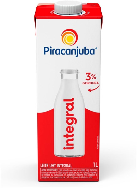 LEITE LONGA VIDA PIRACANJUBA INTEGRAL 1L