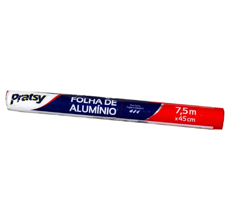 PAPEL ALUMINIO PRATSY 7,5M x 45cm