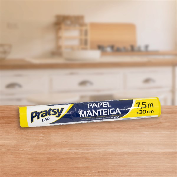 PAPEL MANTEIGA PRATSY 7,5M X 30CM