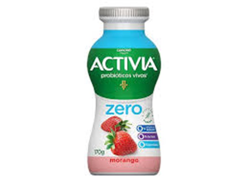 IOGURTE ACTIVIA LIQ MORANGO ZERO 170G