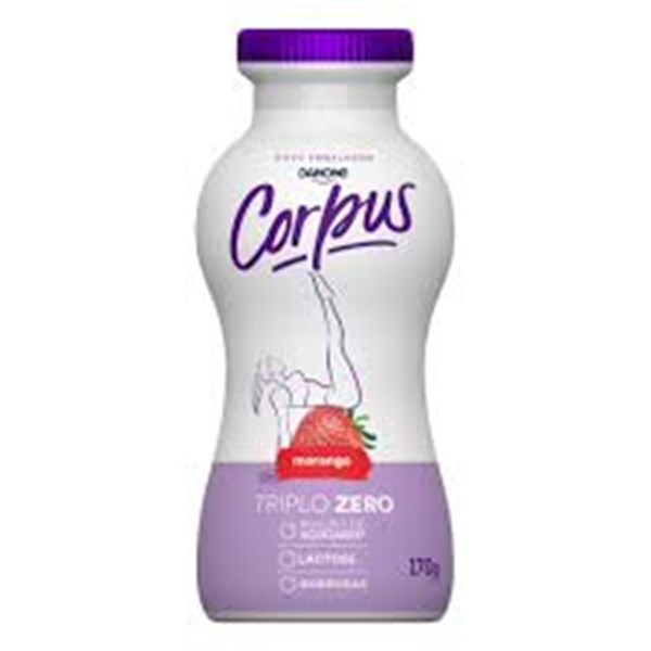 IOGURTE CORPUS LIQUIDO MORANGO 0% 170G