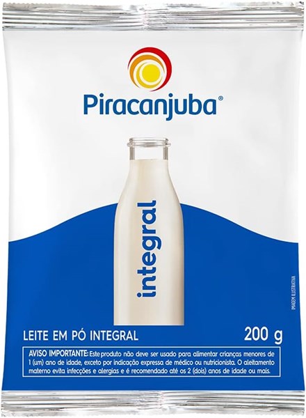 LEITE EM PO PIRACANJUBA INTEGRAL 200G
