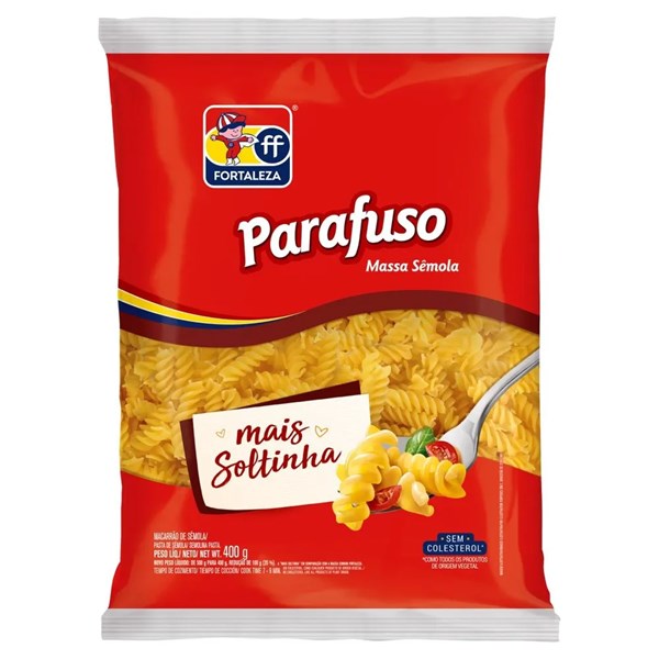 MACARRÃO SEMOLA PARAFUSO FORTALEZA 400G