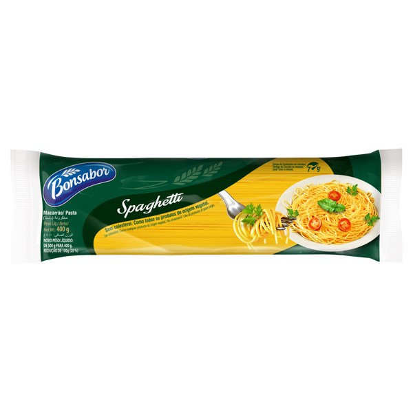 MACARRÃO ESPAGUETE BONSABOR 400G