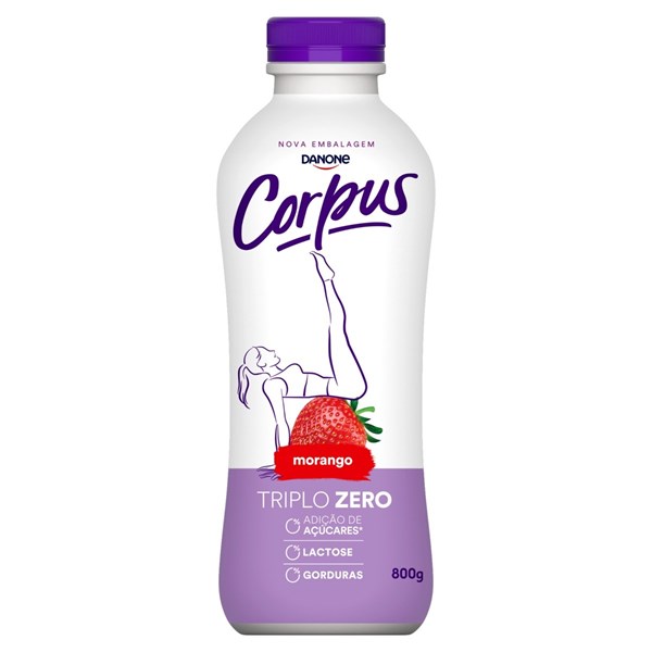 IOGURTE CORPUS LIQUIDO MORANGO 800G