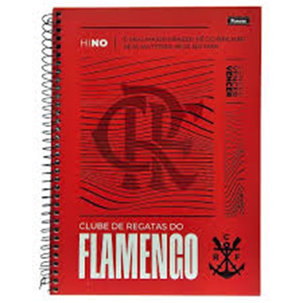 CADERNO FORONI CD 10M 160F FLAMENGO