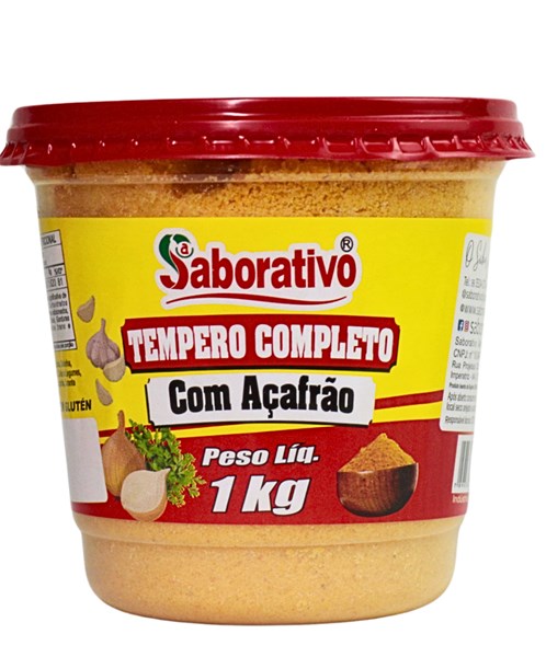 TEMPERO COMPLETO SABORATIVO COM AÇAFRÃO 1KG