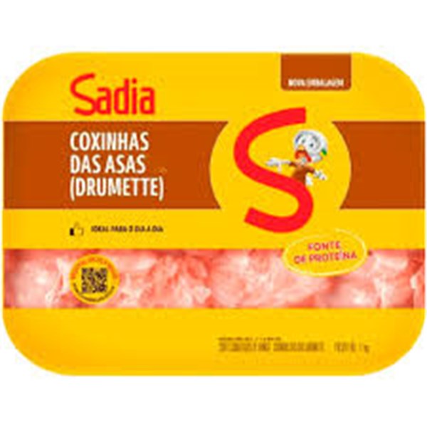 COXINHA ASA DRUMETTE FRANGO SADIA BANDEJA 1KG