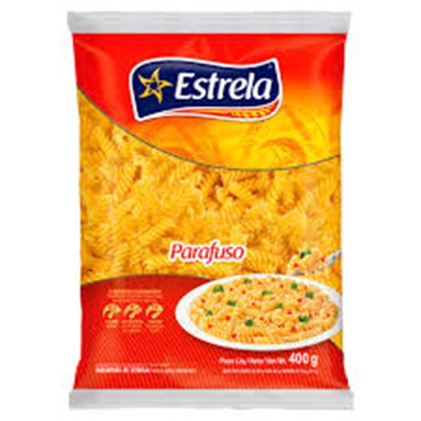 MACARRAO ESTRELA MASSA SEMOLA PARAFUSO 400G