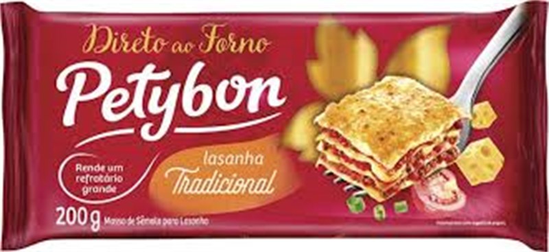 MACARRÃO PETYBON LASANHA DIR AO FORNO 200G