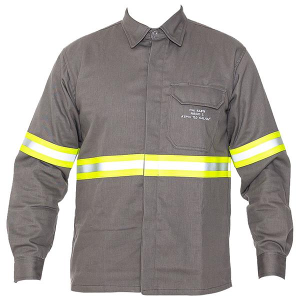 CAMISA RETARDANTE A CHAMAS NR10 CINZA  CA 42.819