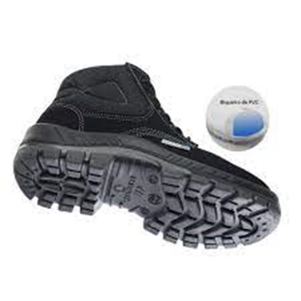 BOTINA NOBUCK AMARRAR PRETA 50B26 BICO PVC CA 45.611 - MARLUVAS