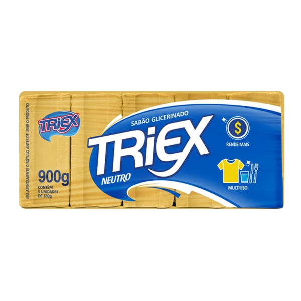 Sabão Em Barra Neutro C/ 5 - 900g | Triex