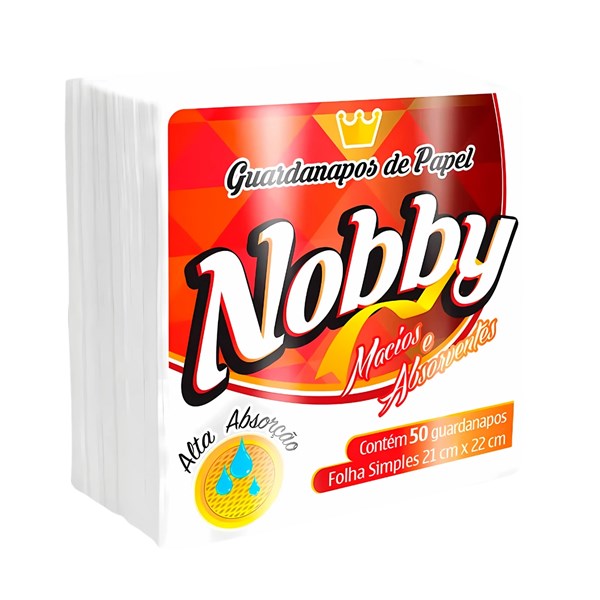 GUARDANAPO PAPEL PEQUENO 21X22CM C/ 50 UN |NOBBY|