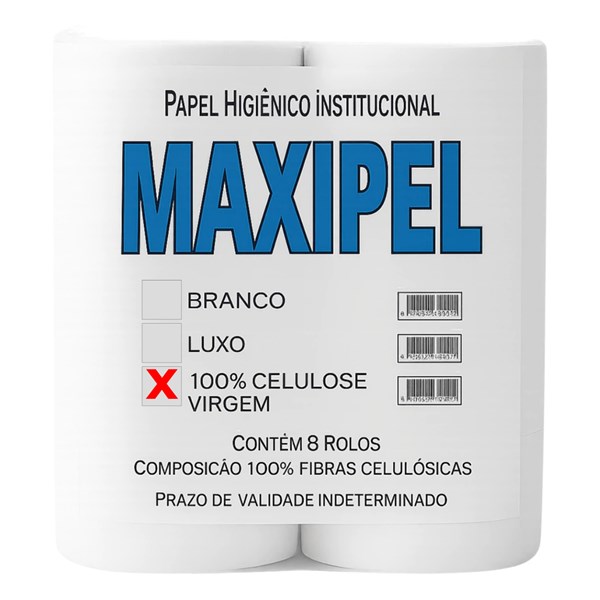 Papel Higiênico Rolão Institucional C/ 8 Rolos - Celulose | Maxipel