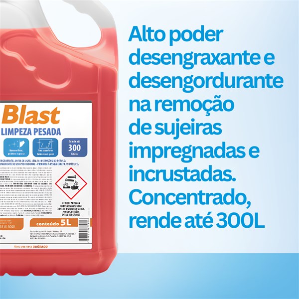 Blast Desengraxante Desengordurante Limpeza Pesada 5L |Concentrax Audax