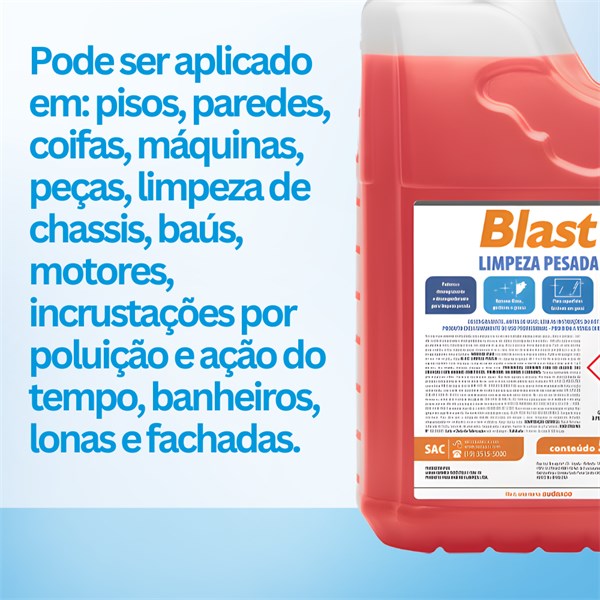 Blast Desengraxante Desengordurante Limpeza Pesada 5L |Concentrax Audax