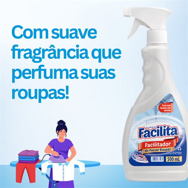 Facilitador de Passar Roupas Com Gatilho 500ml | Facilita Audax