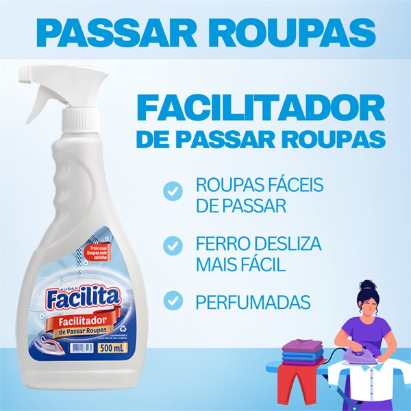Facilitador de Passar Roupas Com Gatilho 500ml | Facilita Audax