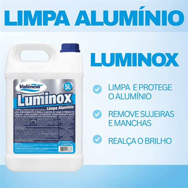 Limpa Alumínio 5L | Luminox Valência