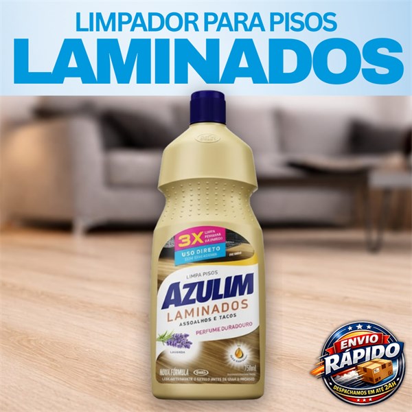 Limpador Pisos Laminados Lavanda 750ml | Azulim