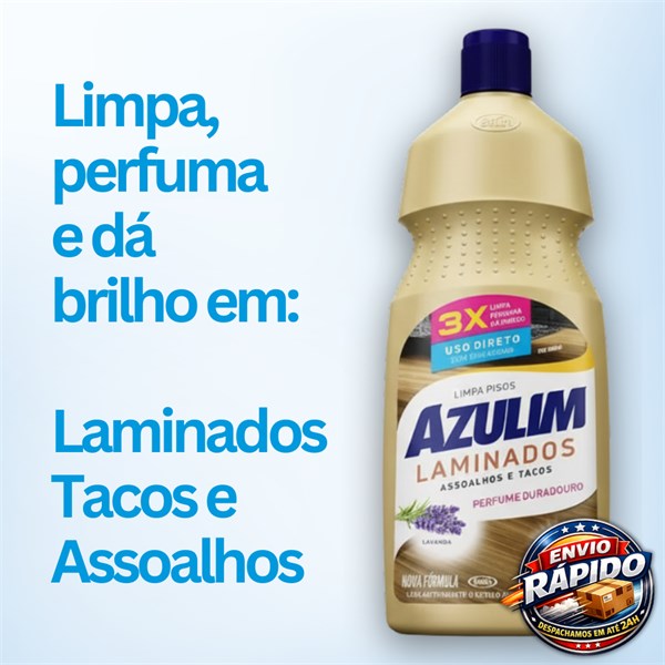 Limpador Pisos Laminados Lavanda 750ml | Azulim