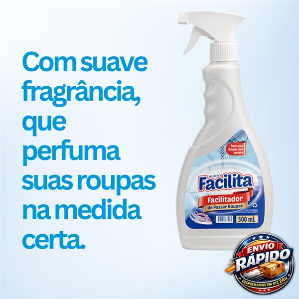 Facilitador de Passar Roupas Com Gatilho 500ml | Facilita Audax