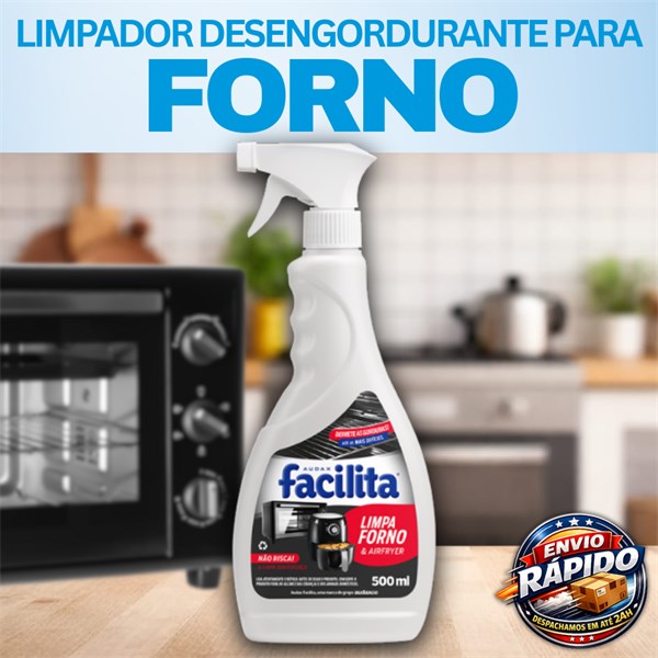 Limpador Airfryer e Forno Desengordurante Limpeza Pesada Com Gatilho 500ml | Facilita Audax