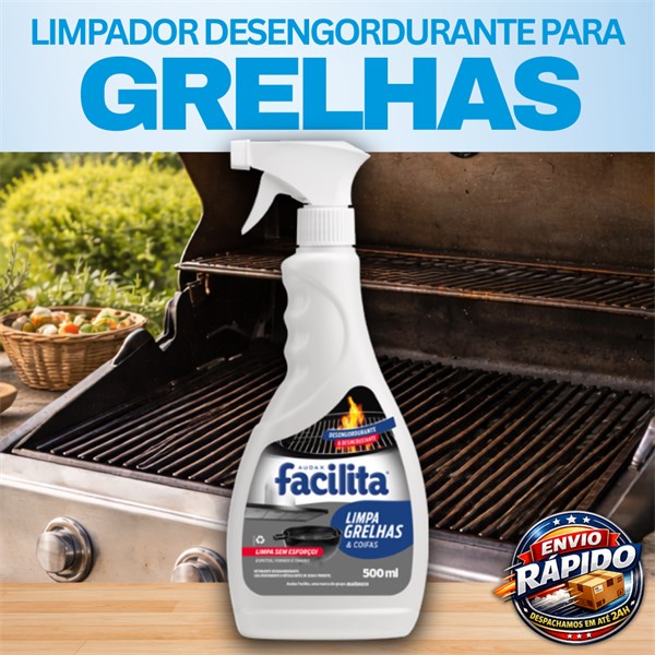 Limpa Grelhas e Coifas Desengordurante Limpeza Pesada Com Gatilho 500ml | Facilita Audax