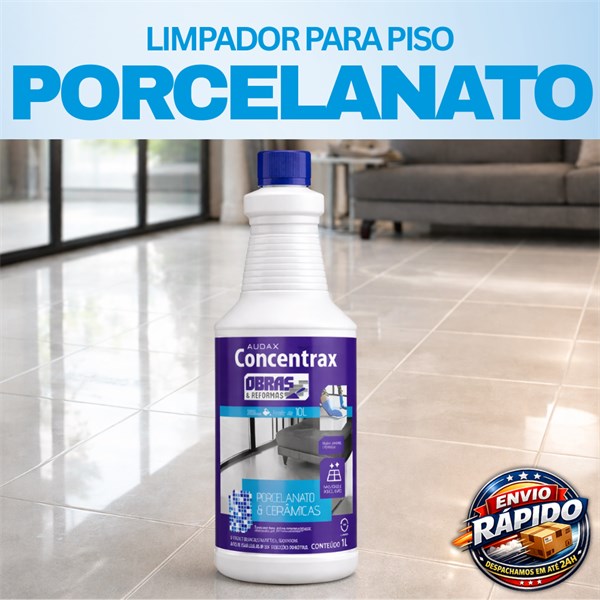 Limpador Concentrado Porcelanato e Cerâmica 1 Litro | Obras e Reformas | Concentrax Audax