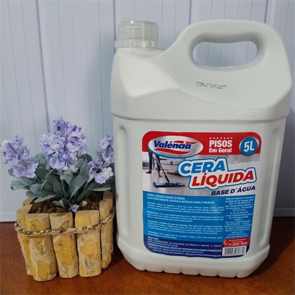 Cera Líquida Incolor Base D'Água 5 Litros | Valência