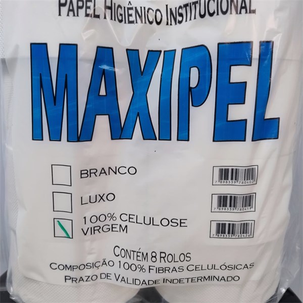 Papel Higiênico Rolão Institucional C/ 8 Rolos - Celulose | Maxipel