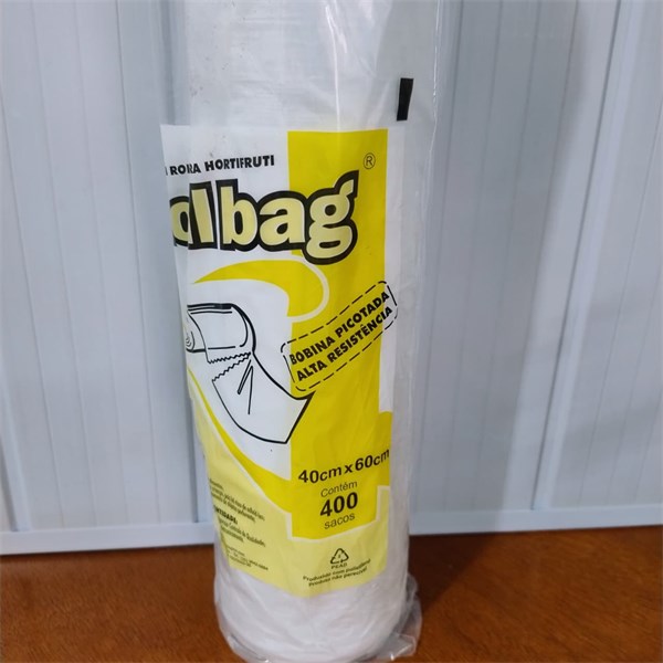 Bobina Plástica Picotada 40X60 | Rollbag