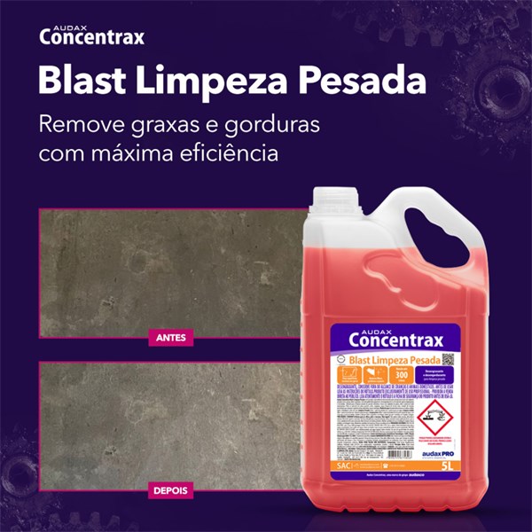 Blast Desengraxante Desengordurante Limpeza Pesada 5 Litros | Concentrax Audax