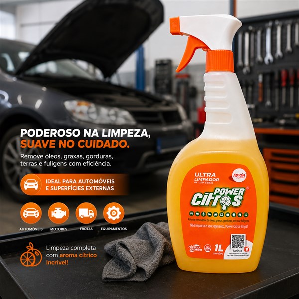 Ultra Limpador de Uso Geral Desengraxante e Desengordurante 1 Litro | Power Citros