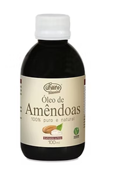 OLEO DE AMENDOAS 100% PURO E NATURAL 100ML UNILIFE
